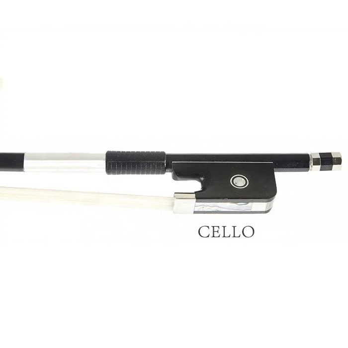 

Good Quality Black Professional Cello Accessories Carbon Fiber Bow