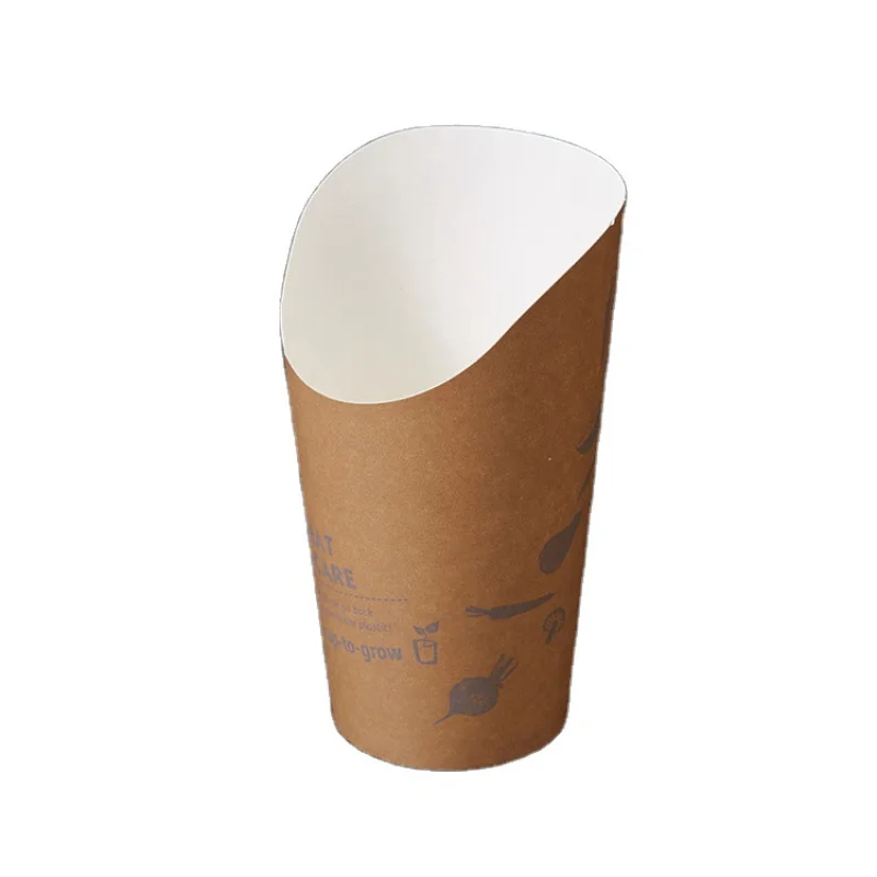 Customized productdisposable paper containers fried chicken french fries food paper cup bowl