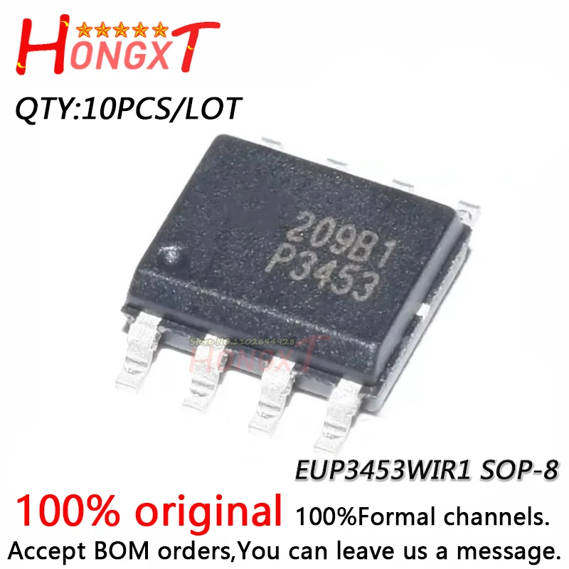 10PCS 100% NEW 100% New P3453 EUP3453 EUP3453WIR1 SOP-8.Chipset