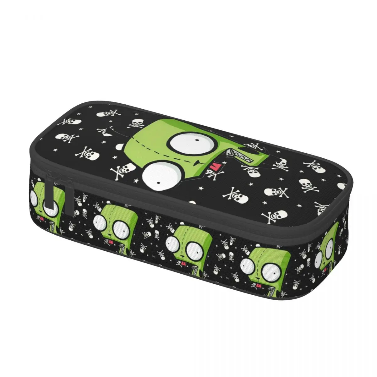 Fun Invaders Zims Cartoon Pencil Case Pencil Box Pen Holder for Student Large Storage Makeup Bags School Supplies Stationery