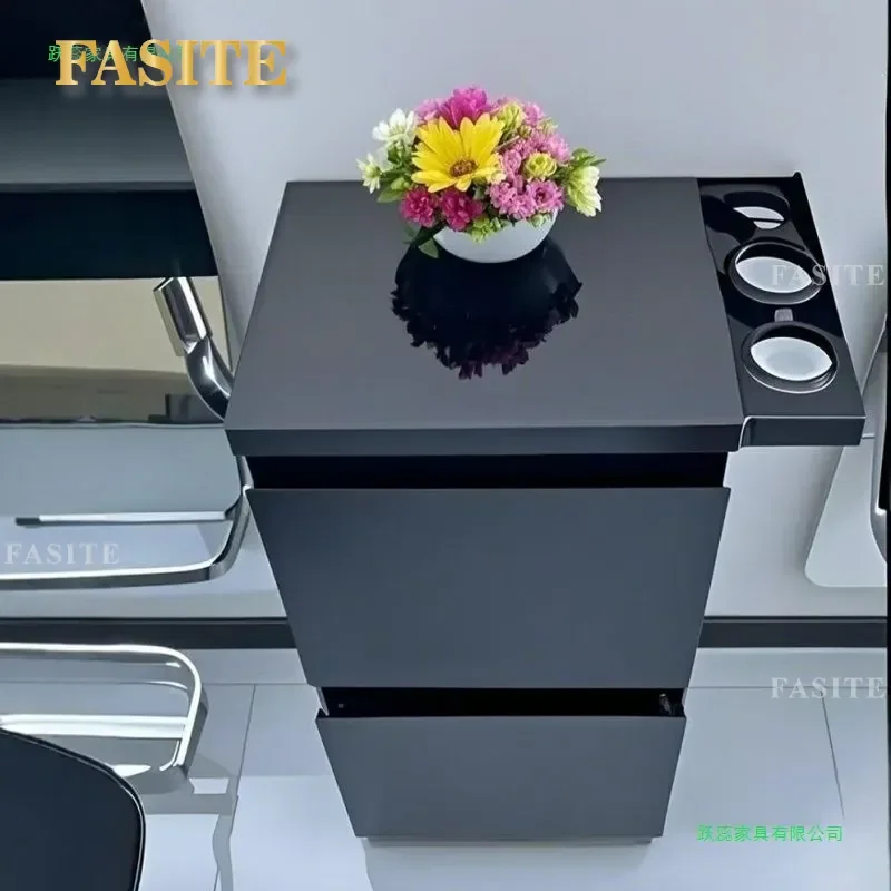 For Hair Stainless Steel Barber Tool Cabinet Double Sided Small Storage Locker Professional Beauty Shop Organizer