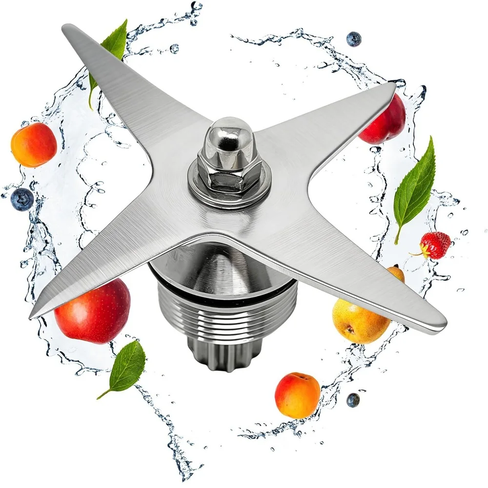 Lâmina de Substituição 105733 para Recipiente Vitamix de 64oz de Perfil Baixo, Compatível com Liquidificador VITAMIX 750 7500 5300 VM0185 V1200 A2500