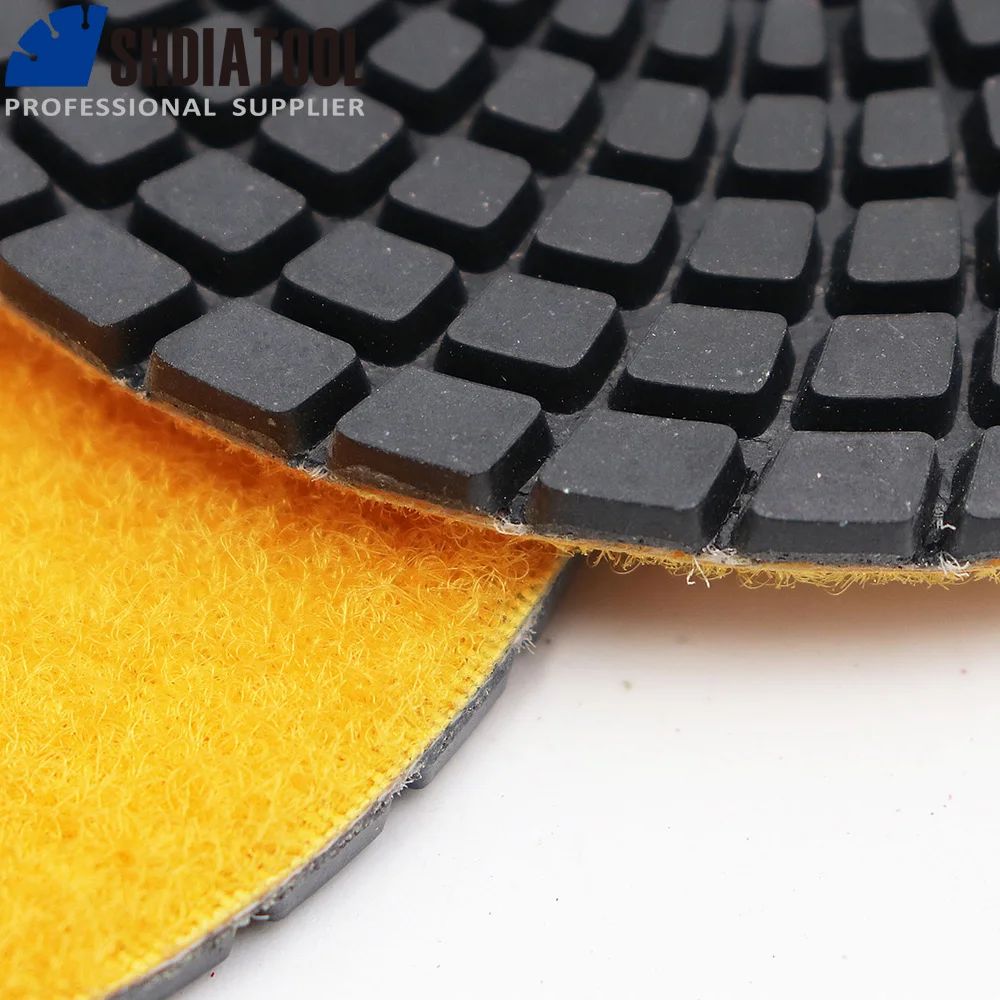 SHDIATOOL 5 pezzi 4 "#100 tamponi per lucidatura flessibili diamantati professionali per dischi abrasivi in marmo per piastrelle di ceramica Terrazzo abrasivo a umido