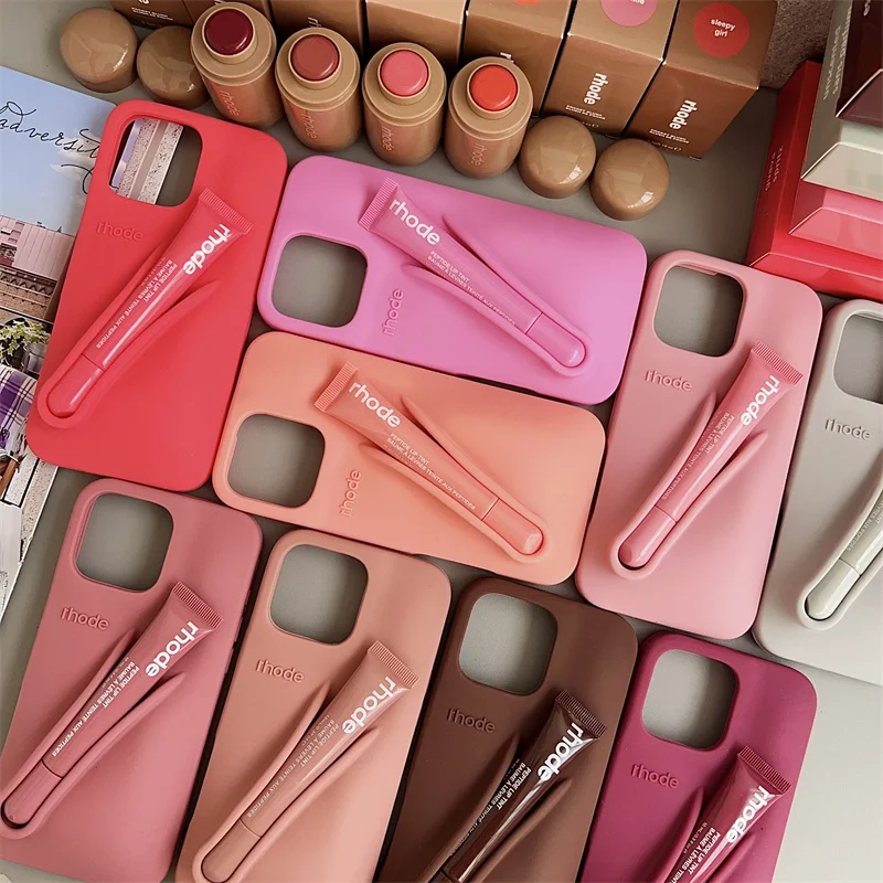 New Limited Edition Pocket Bronze Contour Stick Makeup Moisturizing  Lip Gloss Holder Phone Case Soft Cover For iPhone 11 ProMax view 3