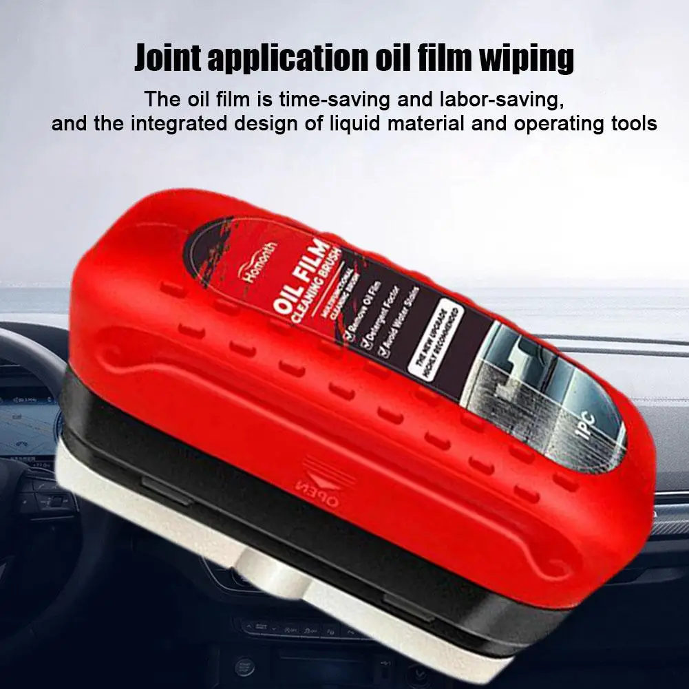 Car windshield oil film remover for rainy days auto window clear vision Hydrophobic coating strong dirt removal cleaning brush image 4