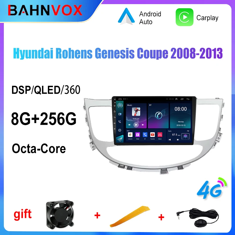 Android Car Radio for Hyundai Rohens Genesis Coupe 2008-2013 GPS Navigation Multimedia Video Player Stereo Tape Recorder