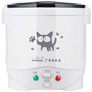 Mini cocción de arroz eléctrica Portable Mulicooker Caballeras de arroz para el hogar 12V 24V 220V Mácaras de cocción de olla para la máquina de cocción para el automóvil a casa 8 Mejor máquina de cocción automática de ventas - №4