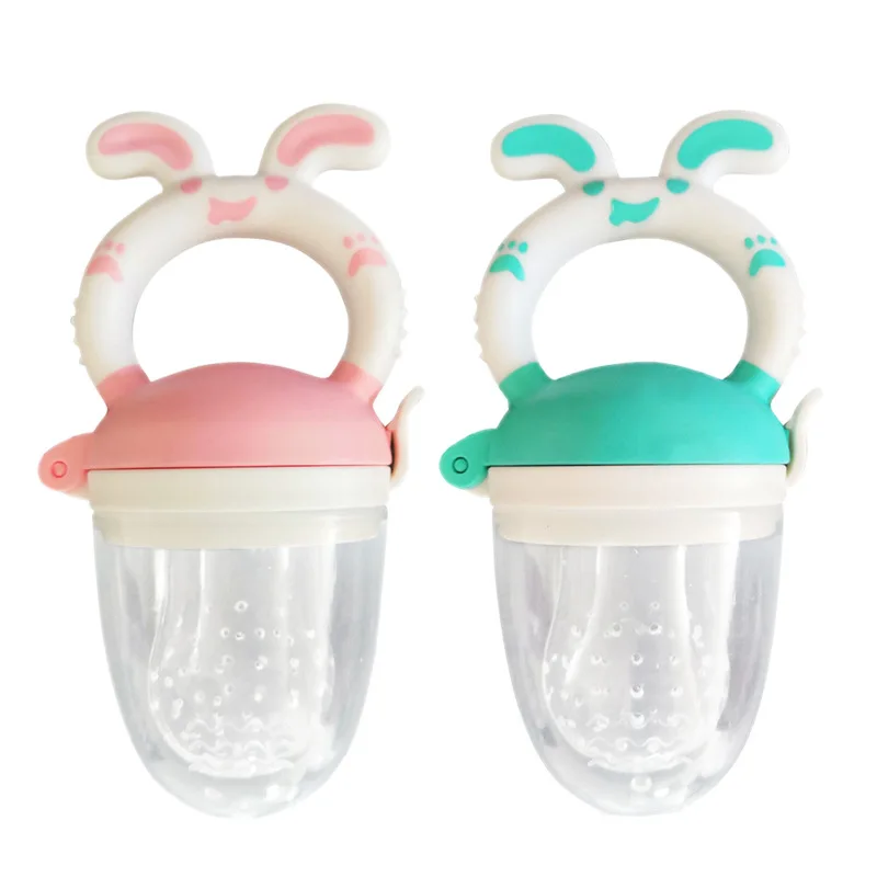 Custom Baby Teething Toys Silicone Fruit Feeder Pacifier For Infant