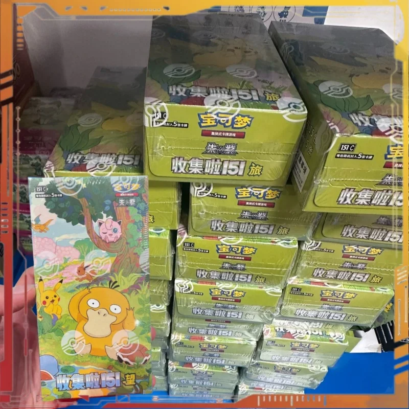 

Original Cards PTCG Collected 151 Thin Box Vermilion purple VOL1 VOL2 Chinesse Version Booster Box Collection Hobby Gift