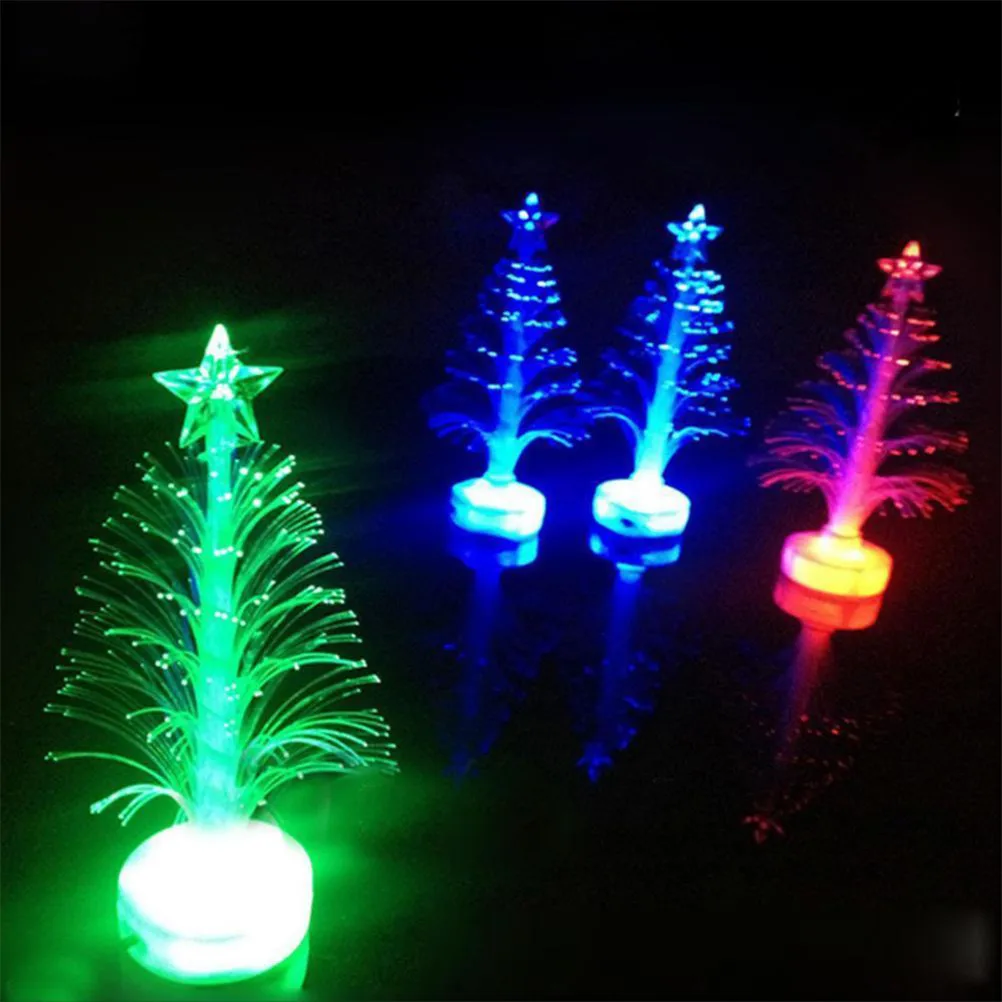 Lovely Colorful LED Fiber Optic Nightlight Christmas Tree Lamp Light Children Xmas Gift