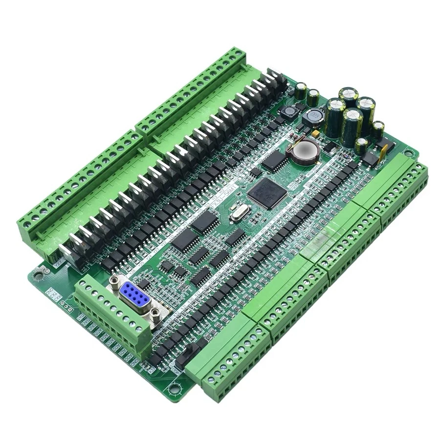 FX3U-56MR Relay PLC Industrial Control Board Programmable 32 Input 24 Output 6AD 2DA and RTC RS485 Modbus RTU Communication