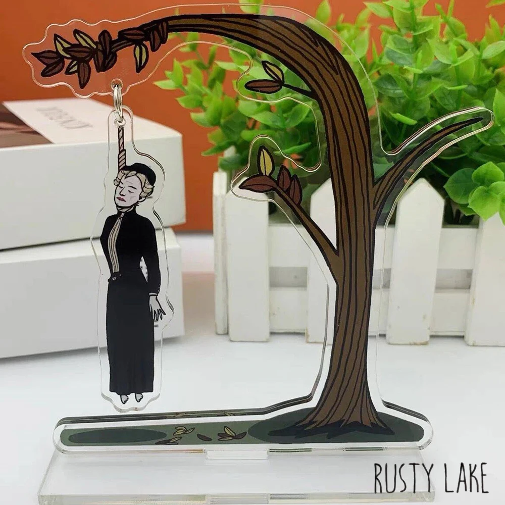 

Anime Rusty Lake Cosplay Acrylic Stand Cartoon Figure Swing Standing Plate Desk Decoration Accessories Halloween Props