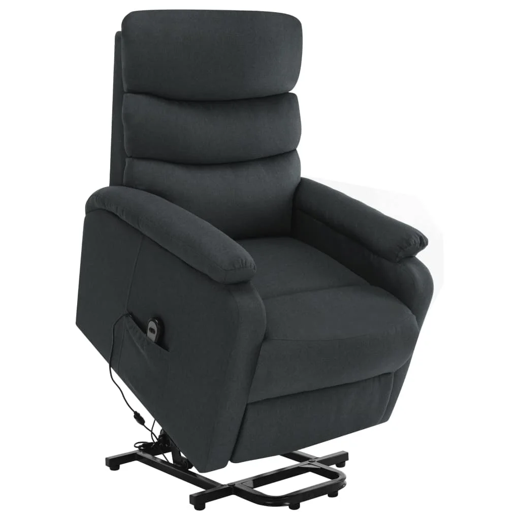 Stand-up Massage Recliner Dark Gray Fabric Recreational chair