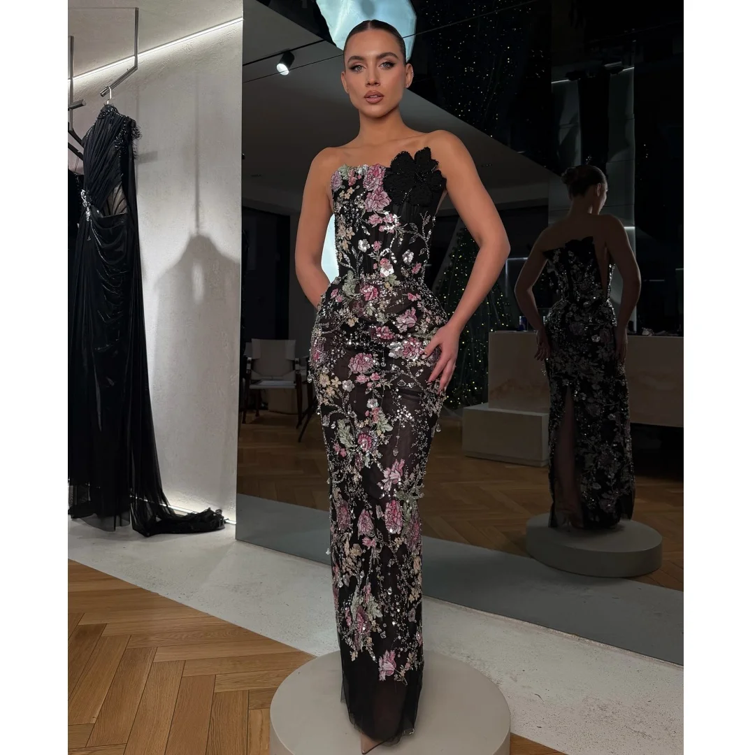 

Luxurious Evening Dresses 2026 Lace Sequins Prom Gown Exquisite Embroidery Beading Party Dress Formal Gala Vestidos Customized