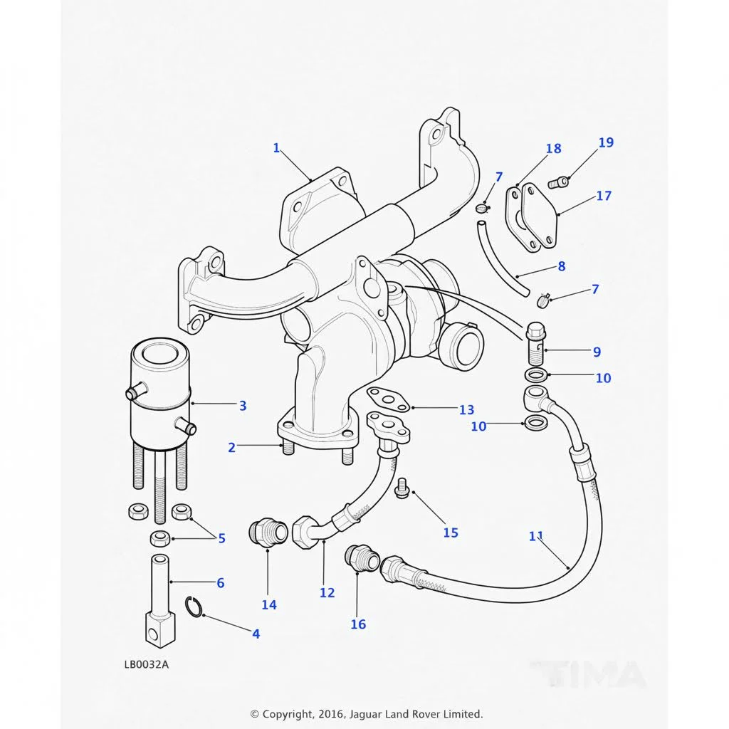 Turbocharger Cartridge ERR4802 452055 0004 for Land Rover Defender Discovery 25 TDI 126HP 300 TDI Engine Turbo Repair
