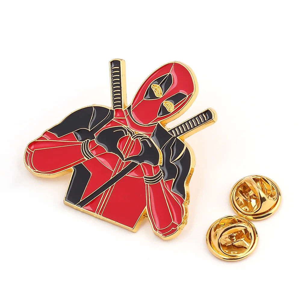 Marvel Studios Peripheral Brooch, Lifeguard, Heart To Heart Cartoon Badge, Backpack Accessories Manufacturer Direct Sales