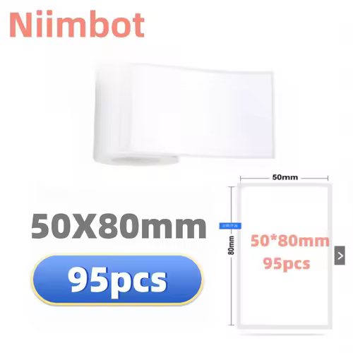 Niimbot B21/B1/B3S Thermal Label Sticker Paper Printable White 20-50mm Width Clothing Tag Commodity Price Food Self-Adhesive - Image 15