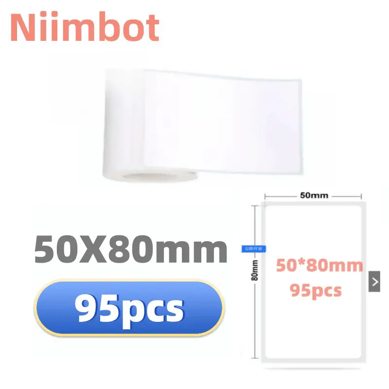 Niimbot B21/B1/B3S Thermal Label Sticker Paper Printable White 20-50mm Width Clothing Tag Commodity Price Food Self-Adhesive - Image 15