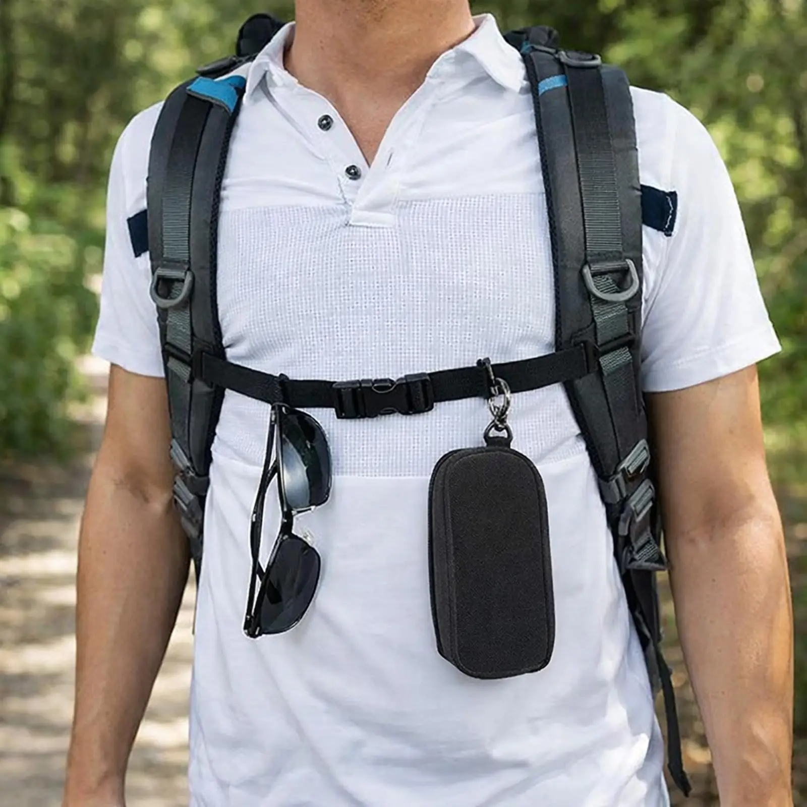 2xBackpack Chest Strap Backpack Sternum Strap Heavy Duty, Replacement Professional Chest Belt Waist Belt for Hiking Travel