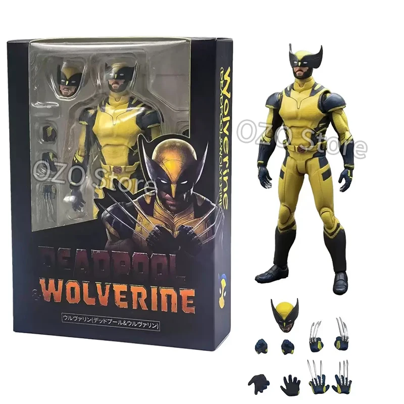 SHF Deadpool & Wolverine Actionfigur X-Men bewegliche Gelenke bewegliche Puppe Spielzeugsammlung Filmmodell Geburtstagsgeschenk