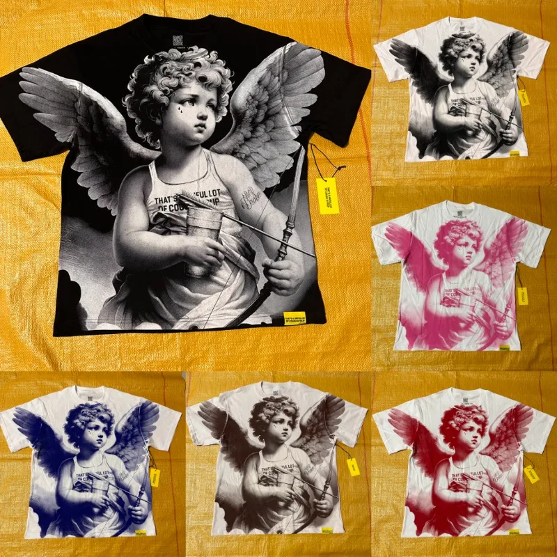 2026 Fashion New That's A Awful Lot of Cough Syrup Men's T-shirt Cupid Print Short Sleeve Hip Hop Casual Top
