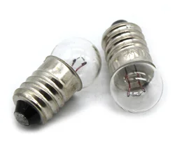 Bombillas eléctricas pequeñas de 2 piezas, 2,5 V, 3V, 3,8 V, 6V, soporte de bombilla redonda, lámpara de Base, decoración de luz de juguete DIY, envío directo