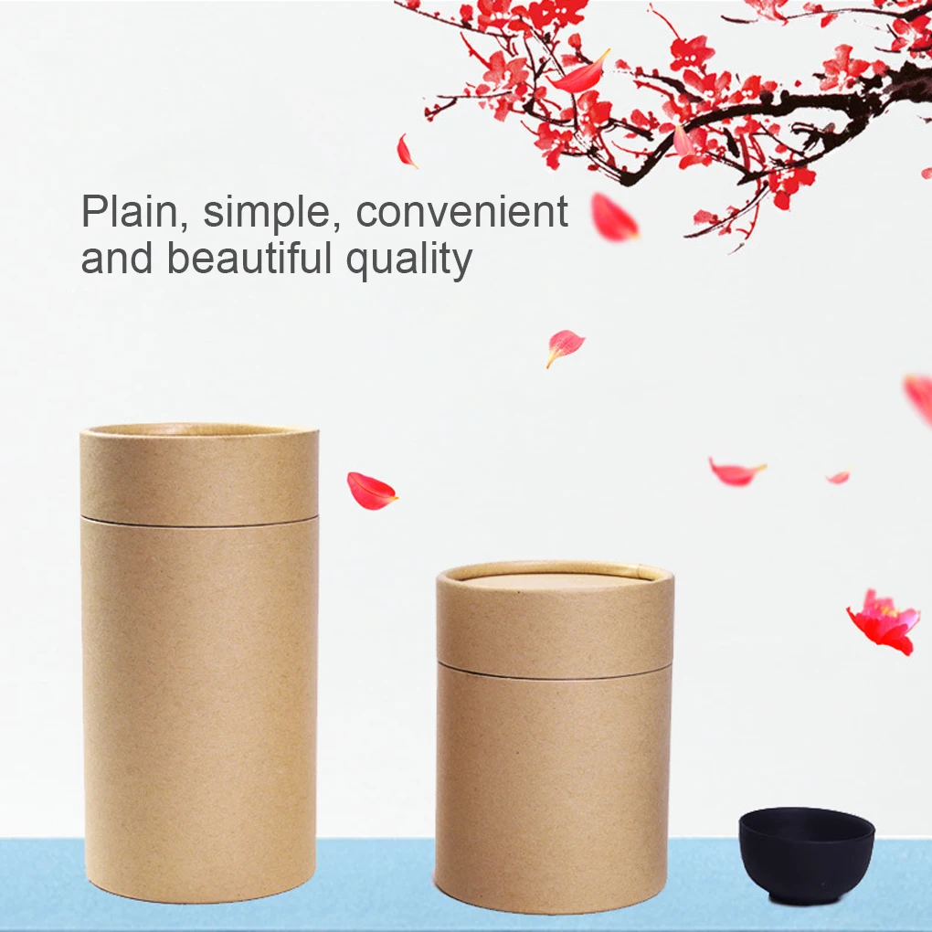 Eco-Friendly Kraft Paper Storage Canister Moisture-proof Packaging Box Portable Tubes for Tea Deodorant Container Tube Packaging