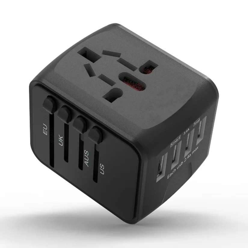 New Multifunctional Plug Adapter Socket European Union UK US Standard Electrical Plug Adapter Travel Charging Adapter
