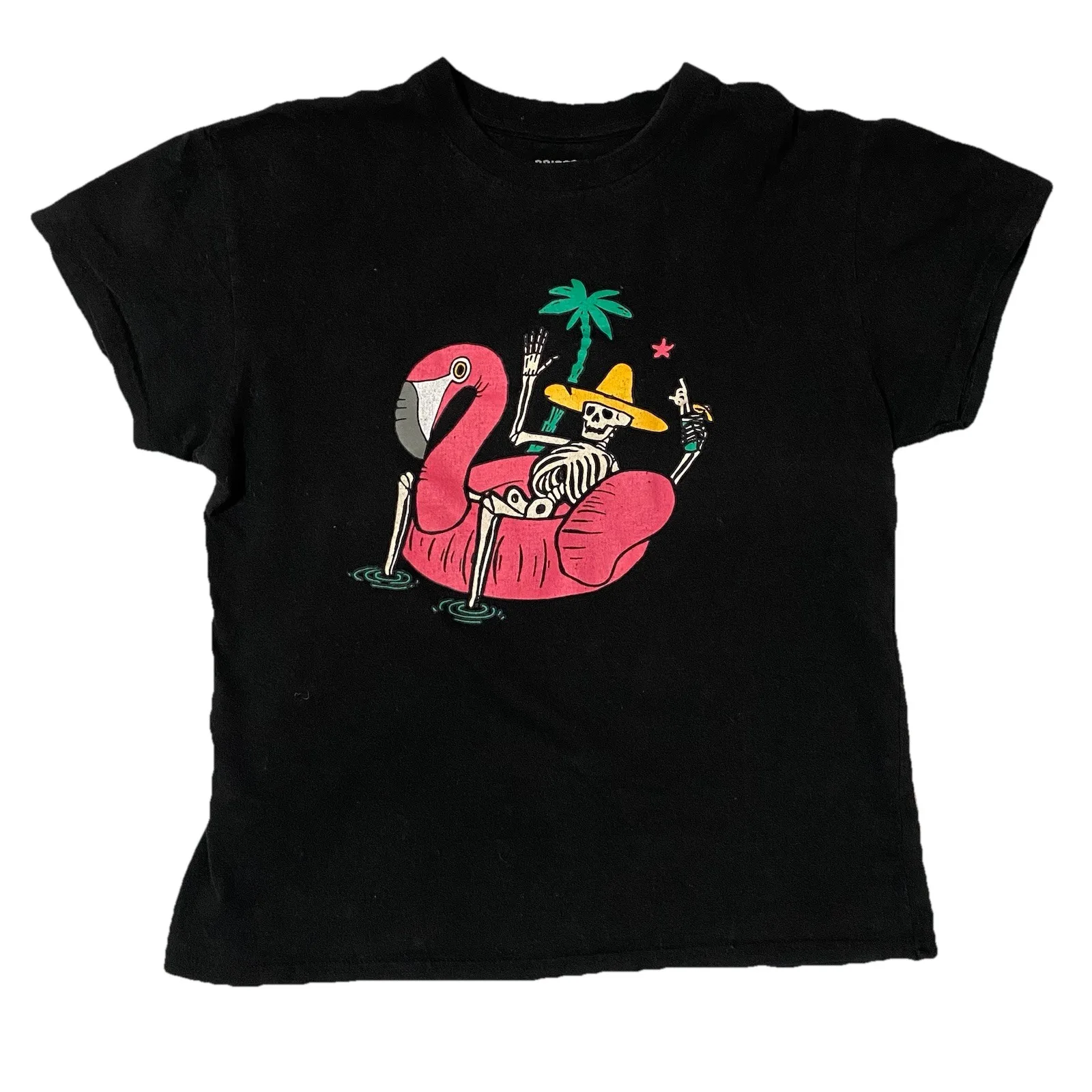 Summer Vibes Skeleton By The Pool Shirt - Size Medium