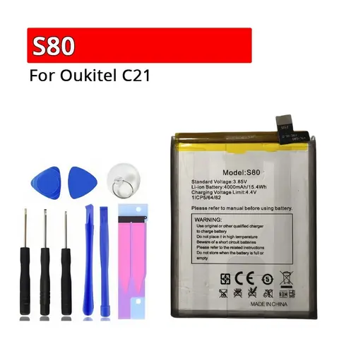 For Oukitel C21 S80 4000mah Replacement Mobile Phone Battery