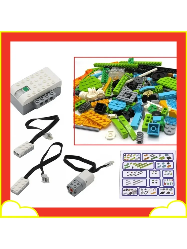 280 STUKS DIY Programmeerbare Robot Elektronische Bouwstenen Hub Motor Kit Compatibel met Bouwstenen WeDo 2.0 45300 Educatieve Robotica - afbeelding 2