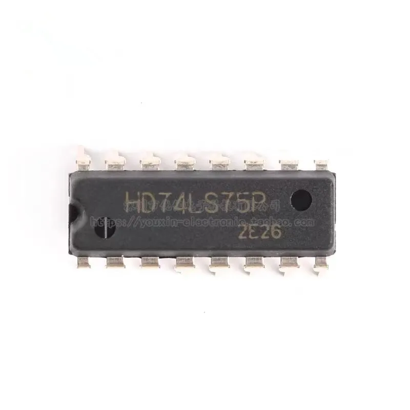 1PCS New Original Authentic Direct Plug HD74LS75P DIP-16 D-Type Transparent Latch Logic Chip