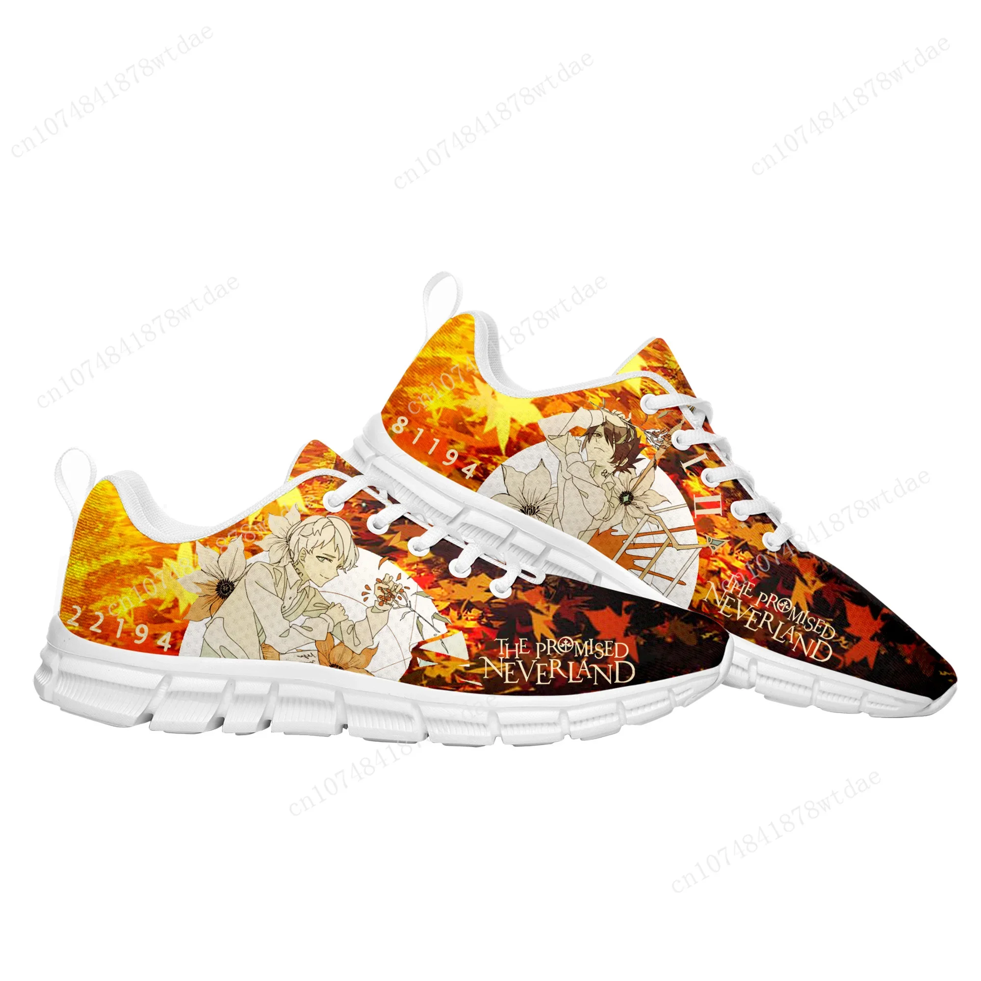 The Promised Neverland Emma Sports Shoes Men Women Teenager Kids Children Sneakers High Quality Manga Comics Sneaker Custom Shoe