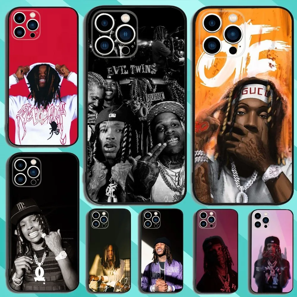 Rapper K-King V-VonS Phone Case For iPhone 15,14,13,12,11,Plus,Pro Max,XS,X,XR,SE,Mini,8,7 Soft Silicone Black Cover