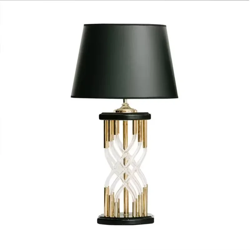 American Post-modern Fashion Crystal Table Lamp Luxury Designer Led Desk Lamps Hotel Villa Hall Study Coffee Home Decor Salon