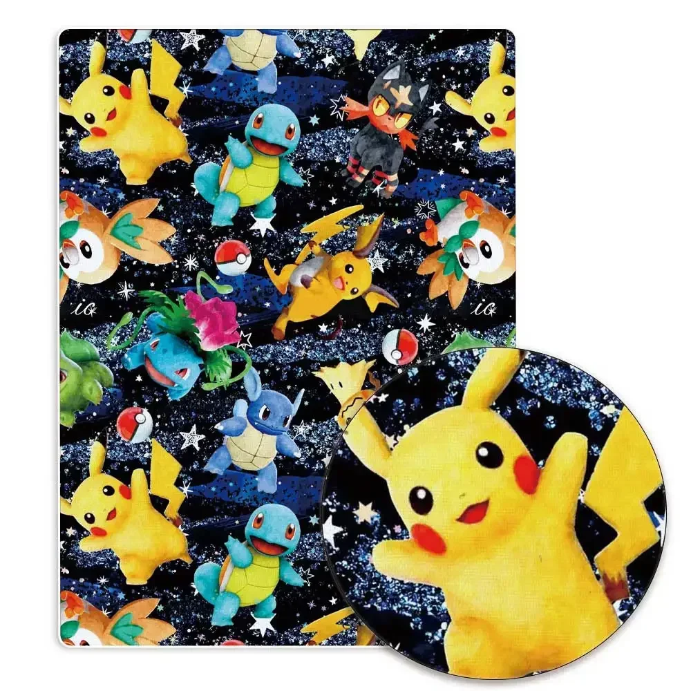 ポケモン漫画 Fabric140*50 センチメートル手作り縫製パッチワークキルティングベビードレスホームシートプリント生地生地縫製子供