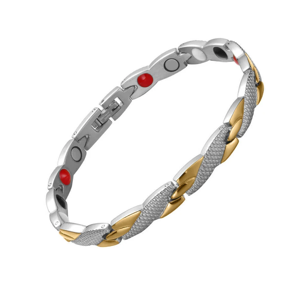 

Titanium Steel Magnetic Bracelet for Women Men Arthritis Pain Relief Anxiety Fatigue Reducer Stylish Simple Design Holiday Gift