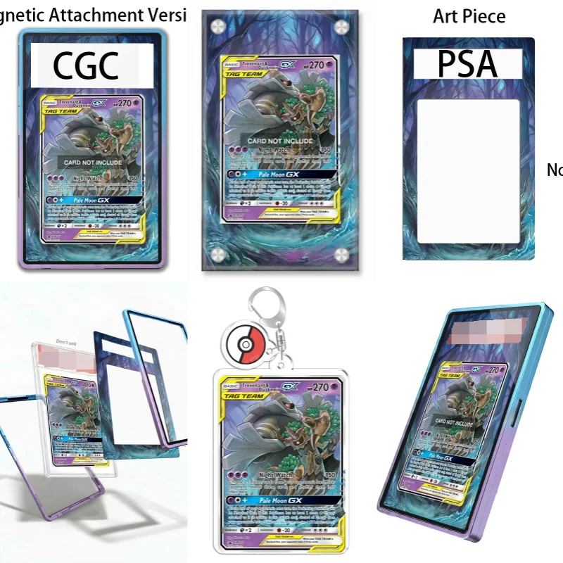 Art Display for Pokemon Sun Moon Trevenant Dusknoir GX Anime Expand Art Fans Gift Recyclable Acrylic Protective Case Keychain