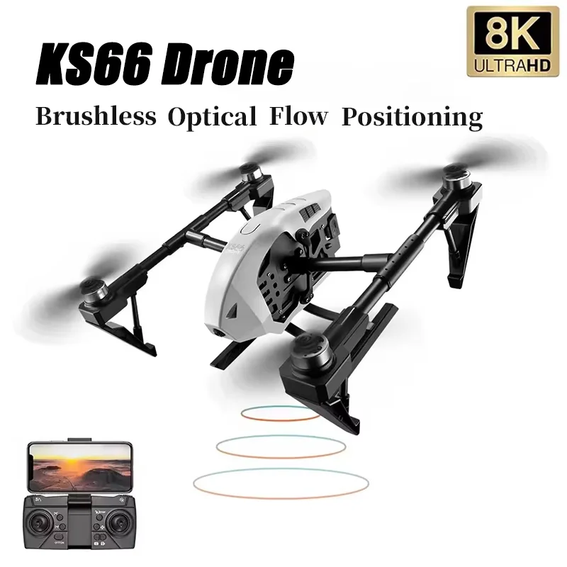 

KS66 Drone 8k Professional HD Dual Camera 5g Intelligent Obstacle Avoidance Optical Flow Positioning Aerial Quadcopter For Gifts