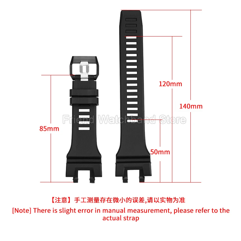 Hypoallergenic Anti-Aging Silicone Watchband for Casio G-SHOCK GBA-900-1A/7A/CB Double Convex Interface Comfortable Non Fading