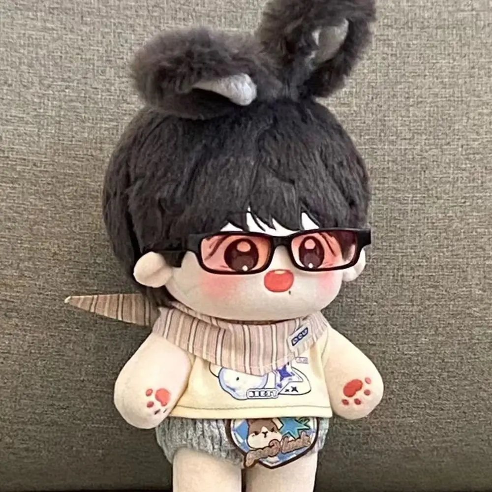 20CM Plush Doll Doll Glasses Plastic Eyeglasses Mini Clear Lens Eyeglasses Cotton Doll Accessories Play House Toy