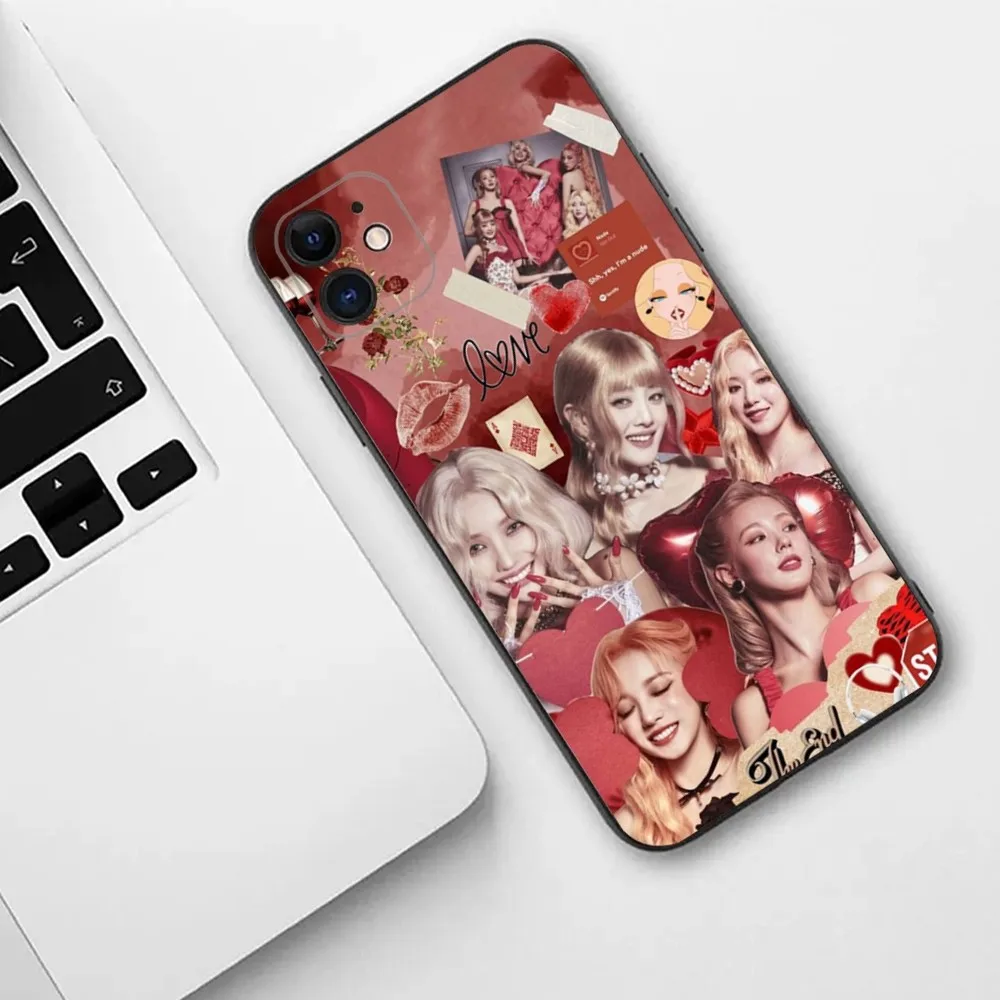 Custodia per telefono Kpop G inattiva Super Lady per iPhone 15,14,13,12,11,Plus,Pro Max,XS,X,XR,SE,Mini,8,7 Cover morbida in Silicone