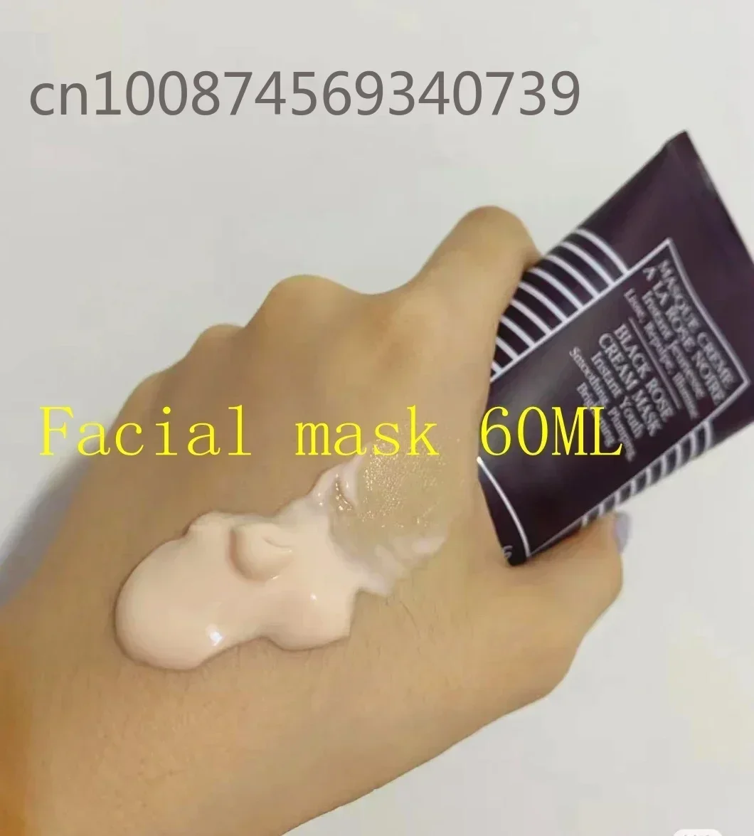 Mascarilla facial con crema de rosa negra, 60ML, maquillaje hidratante, alisador juvenil