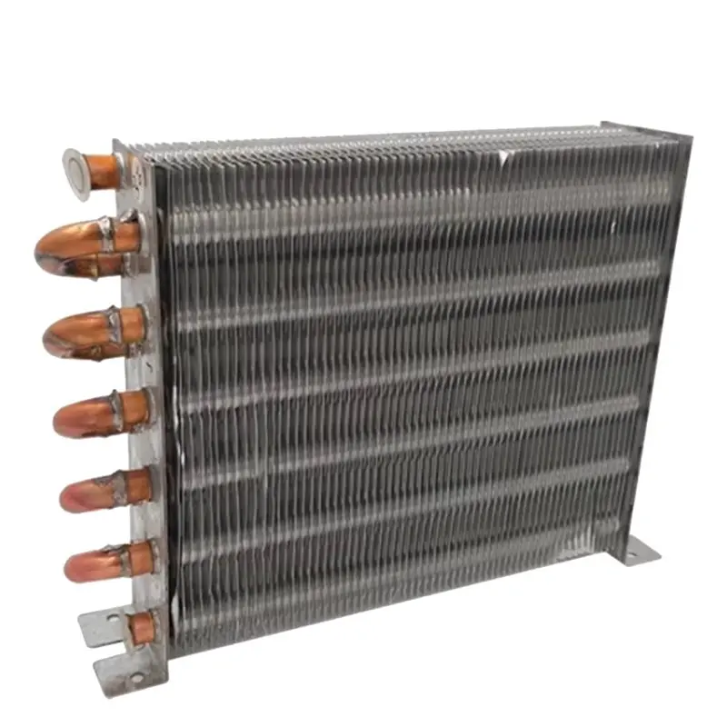 EYFL-Copper Tube Aluminum Fin Heat Exchanger Condenser Coil Air/Water-Cooled Freezer Aluminum Sink Fin Radiator System