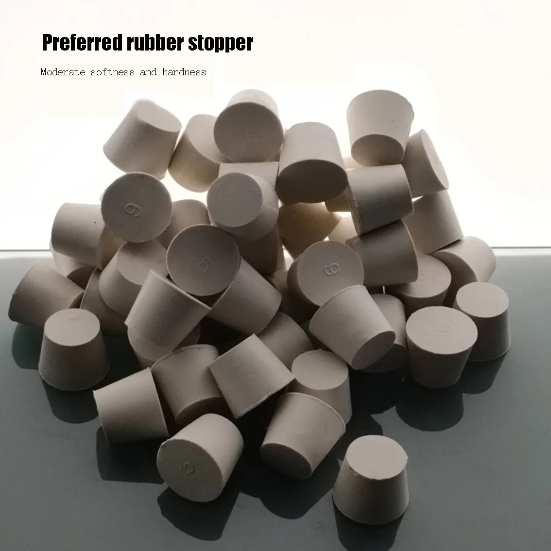 1PCS Rubber Stopper White Rubber Stopper Test tube Rlask Water Pipe Sealing Stopper Rubber Stopper Sealing Floor Drain NO.10-25