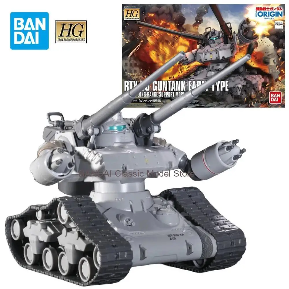 

Bandai Gundam Model Kit HG 1/144 RTX-65 Guntank Early Ttpe Action Figures Mobile Suit THE ORIGIN Toys for Boys Gifts Collectible