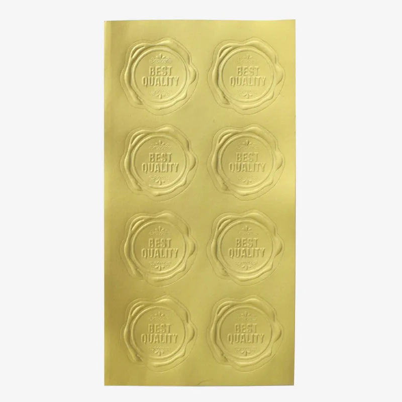 80pcs Gold Foil Hot Stamp Seal Stickers In Stock for Bakery Gift Packaging Self-Adhesive Labels view 5