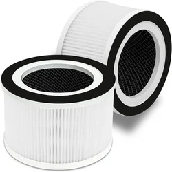 2-Pack True Replacement HEPA Filter Compatible with Afloia Fillo/Halo/Mooka Allo, 3-in-1 H13 True HEPA Filter for Fillo filter,