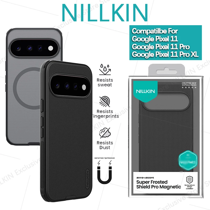 Nillkin für Google Pixel 11 Pro XL/11/11 Pro Super Frosted Shield Magnetische Anti-Sturz-Airbag Magsafe Handyhülle Schutzhülle