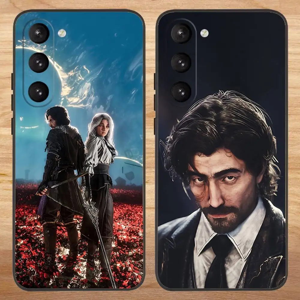 

Clair Obscur Expedition 33 Phone Case For Samsung S 25,24,23,22,30,21,10,9,Ultra,Plus,Lite,FE,4G,5G Black Silicone Soft Case
